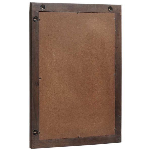 vidaXL Miroir de salle de bain Montage mural Marron 70 x 50 x 2,5 cm