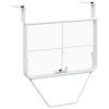 vidaXL Table de balcon Blanc 60x40 cm Acier