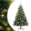 vidaXL Arbre de No&euml;l artificiel &agrave; charni&egrave;res 150 LED Vert 150 cm