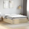 vidaXL Cadre de lit sans matelas ch&ecirc;ne sonoma 120x200 cm