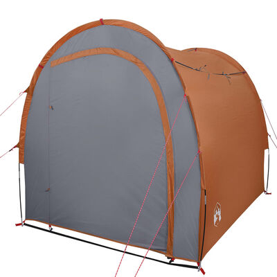vidaXL Tente de rangement gris et orange imperméable