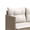 vidaXL Salon de jardin avec coussins 5 pcs beige r&eacute;sine tress&eacute;e