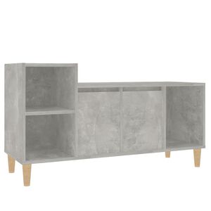 vidaXL Meuble TV Gris béton 100x35x55 cm Bois d'ingénierie