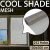 vidaXL Cl&ocirc;tures en fil 100 x 500 cm Mesh Acier Inoxydable 201 Argent&eacute;
