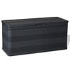 vidaXL Bo&icirc;te de rangement de jardin noir 117x45x56 cm