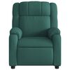 vidaXL Fauteuil de massage inclinable électrique Vert foncé Tissu