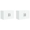 vidaXL Meuble mural PORTO 2 pc Blanc Bois d'ing&eacute;nierie