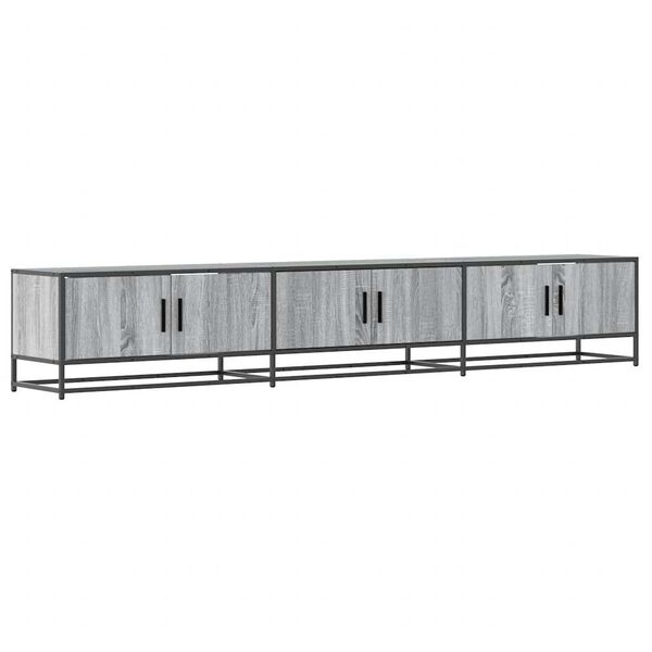 vidaXL Meuble TV sonoma gris 240x35x41 cm bois d'ingénierie