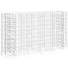 vidaXL Lit sur&eacute;lev&eacute; &agrave; gabion Fer galvanis&eacute; 190x50x100 cm