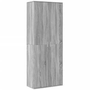 vidaXL Buffet haut sonoma gris 70x35x180 cm bois d'ing&eacute;nierie