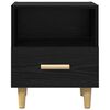 vidaXL Cabinet de chevet avec tiroir 2 pcs Ch&ecirc;ne noir 40 x 35 x 47 cm