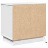 vidaXL Cabinet de chevet avec tiroir 2 pcs Blanc 50 x 34,5 x 50 cm.