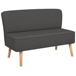 vidaXL Canap&eacute; 117x55,5x77 cm Tissu Gris fonc&eacute;