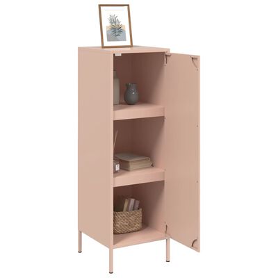 vidaXL Buffet haut rose 36x39x113 cm acier