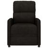 vidaXL Fauteuil de massage Noir Tissu microfibre