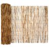 vidaXL Cl&ocirc;ture de jardin Carbonis&eacute; 600 x 90 cm Roseau