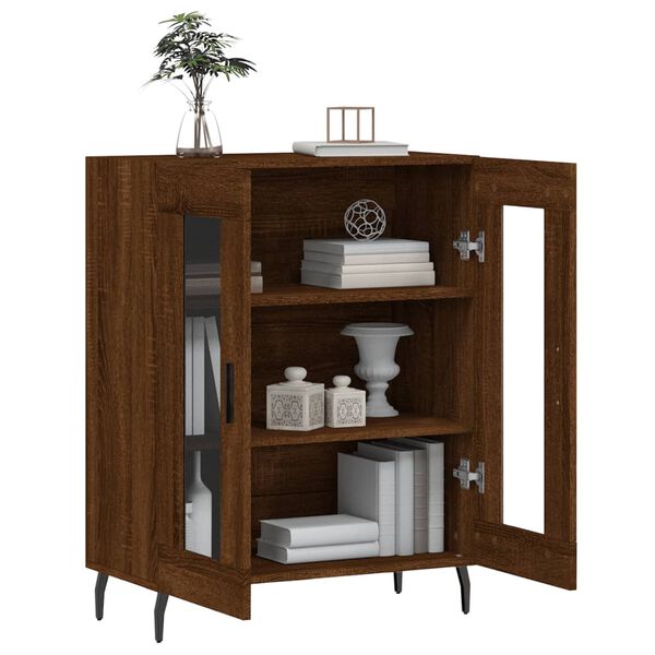 vidaXL Buffet ch&ecirc;ne marron 69,5x34x90 cm bois d'ing&eacute;nierie