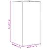 vidaXL Jardini&egrave;re anthracite 40x40x80 cm acier lamin&eacute; &agrave; froid