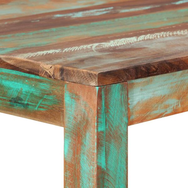 vidaXL Table de bar 112x60x108 cm Bois de r&eacute;cup&eacute;ration massif
