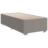 vidaXL Sommier &agrave; lattes de lit avec matelas Taupe 100x200 cm Tissu