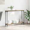 vidaXL Table console avec &eacute;tag&egrave;re Ch&ecirc;ne artisanal 100 x 22,5 x 75 cm