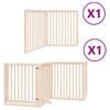 vidaXL Barri&egrave;re pour chien avec porte pliable 6 panneaux bois peuplier