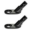 vidaXL Attelage de remorque pour v&eacute;lo 2 pcs Fer
