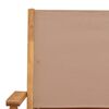 vidaXL Ensemble de bistro 3 pcs taupe tissu et bois massif
