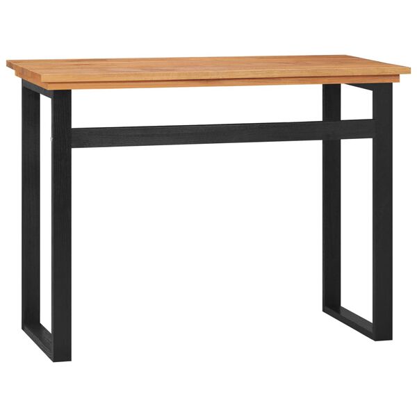 vidaXL Bureau 100x45x75 cm Bois de teck massif