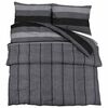 vidaXL Ensemble de housse de couette gris fonc&eacute; 200x220 cm Coton