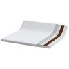 vidaXL Matelas Blanc 200 x 200 cm Tissu jacquard
