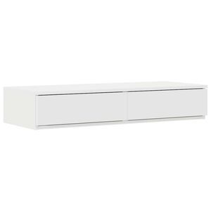 vidaXL Tiroirs de lit Blanc 75 x 36,5 x 16,5 cm Bois d'ing&eacute;nierie