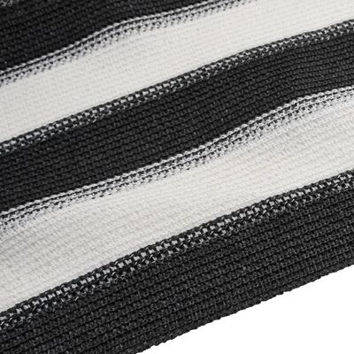 vidaXL Filet brise-vue anthracite et blanc 1,8x25 m PEHD 195 g/m²