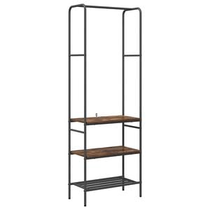 vidaXL Porte-v&ecirc;tements Ch&ecirc;ne fum&eacute; 60 x 30 x 171 cm Bois d'ing&eacute;nierie