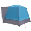 vidaXL Tente de camping Bleu 420 x 420 x 227 cm Polyester