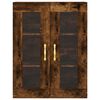 vidaXL Armoire murale ch&ecirc;ne fum&eacute; 69,5x34x90 cm