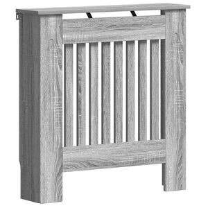 vidaXL Cache-Radiateur Gris Sonoma 78 x 19 x 81,5 cm Bois d'ingénierie