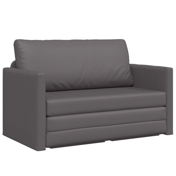 vidaXL Canap&eacute;-Lit 110cm Gris Simili cuir