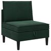 vidaXL Canap&eacute; moyen avec rangement Vert fonc&eacute; Velours