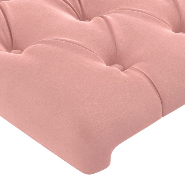 vidaXL T&ecirc;te de lit Rose 100x7x78/88 cm Velours