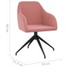 vidaXL Chaises &agrave; manger lot de 6 rose velours
