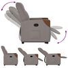 vidaXL Fauteuil inclinable taupe tissu