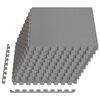 vidaXL Tapis de sol de piscine 40 pc Gris 14,4 m&sup2; Mousse EVA