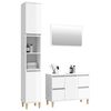 vidaXL Ensemble de meubles de salle de bain 3 pcs blanc brillant