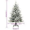 vidaXL Sapin de Noël artificiel à flocons de neige Vert 120 cm PVC/PE