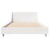 vidaXL Cadre de lit sans matelas blanc 100x200 cm bois de pin massif