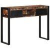 vidaXL Table console multicolore 100x35x75 cm bois massif r&eacute;cup&eacute;ration
