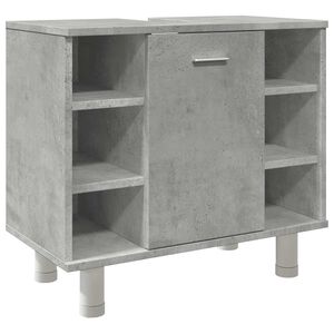 vidaXL Armoire de salle de bain Gris b&eacute;ton 60x32x53,5 cm Agglom&eacute;r&eacute;