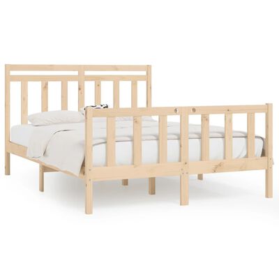 vidaXL Cadre de lit sans matelas bois massif de pin 140x200 cm