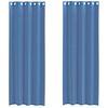 vidaXL Rideaux en voile avec &oelig;illets 2 pcs bleu royal